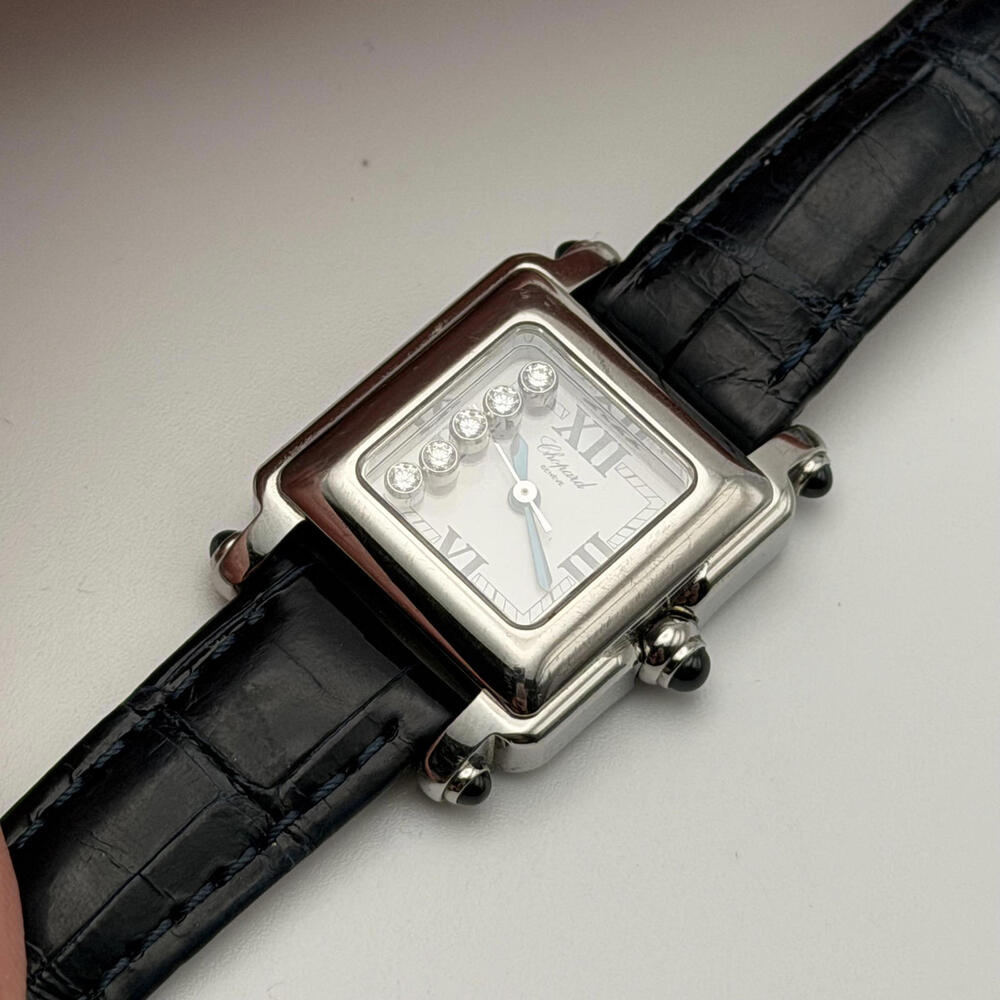 Chopard Happy Sport Diamond Square Watch – Stainless Steel – Swiss Made - Picture 11 of 11